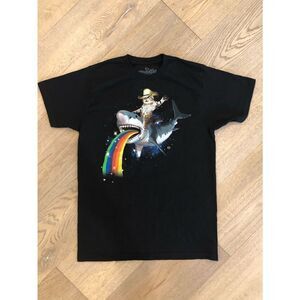 Goodie Two Sleeves Black Graphic Tee, Adult M